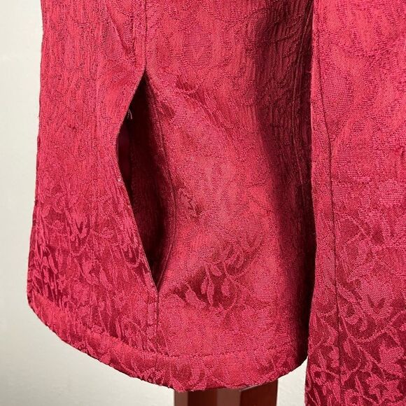 Jones New York Signature Full Zip Red Jacket Size M EUC - Picture 6 of 10